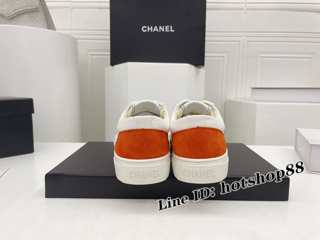 chanel香奈兒2022早春王炸爆款內增高拼色細帶帆布鞋 頂級版本餅乾鞋女鞋 dx2441